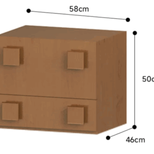 Woody Prime Cherry 木製ユニット式キャビネット