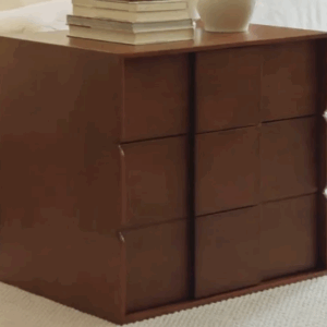 天然木製9杯キャビネット