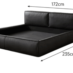 Woody Selectレザー調ファブリックベッド