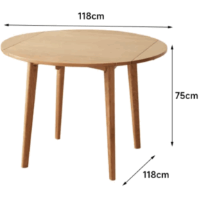 チェリー材 天然木マルチフォーム変形テーブル