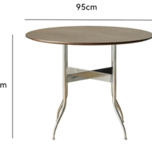 Woody Prime Boxツゲ材 ステンレス脚木製ラウンドテーブル