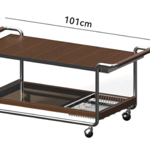 Woody Prime Boxツゲ材 アウトドア風万能キッチンカート